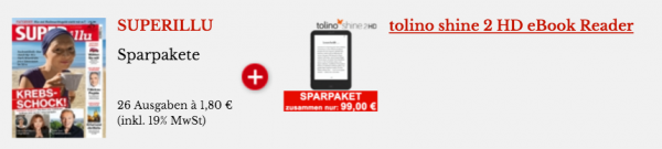 SuperIllu Abonnement mit Tolino Shine