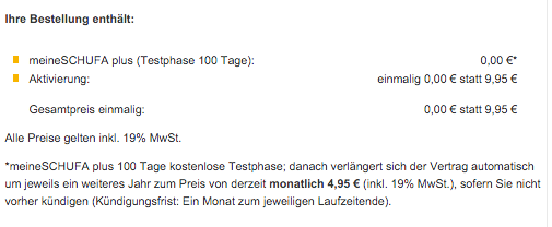 bestellung schufa