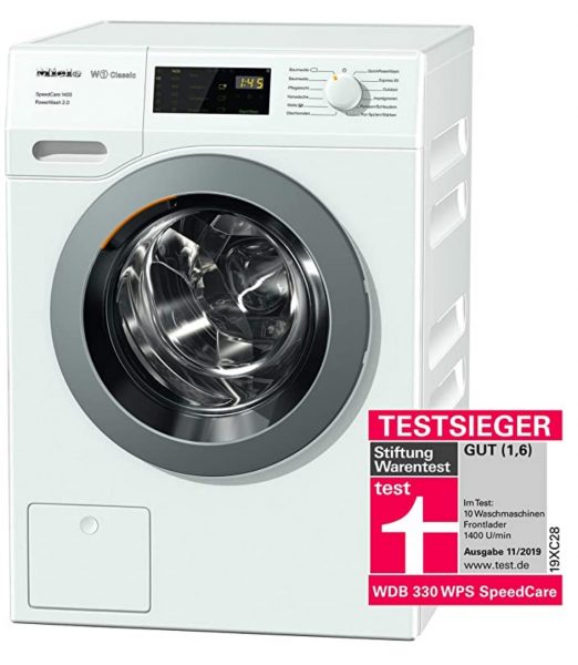 MIELE WDB 330 WPS SPEEDCARE 1400 Waschmaschine (7 kg, 1400 U/Min., A