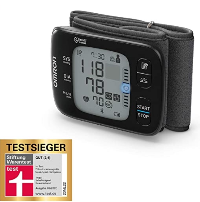 Omron RS7 Intelli IT HandgelenkBlutdruckmessgerät (Bluetooth