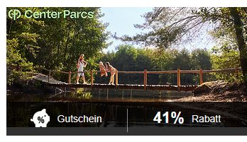 Center Parcs Gutschein 599 Euro statt 1020 Euro